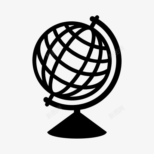 地球球体世界图标svg_新图网 https://ixintu.com 世界 地球 球体