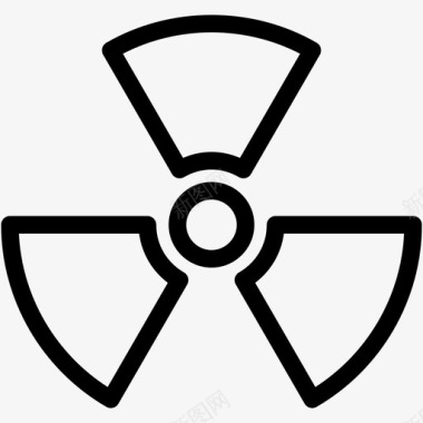 辐射原子核图标图标