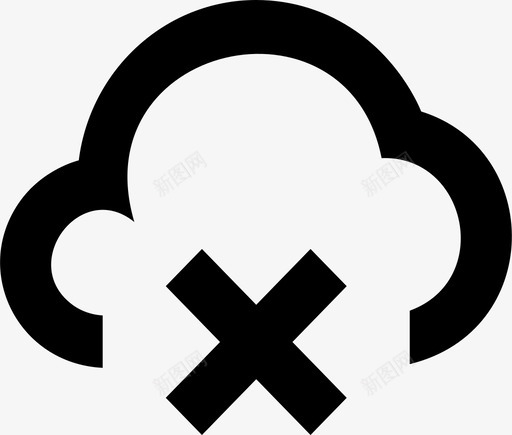 cloud_close [#1065]svg_新图网 https://ixintu.com cloud_close [#1065]