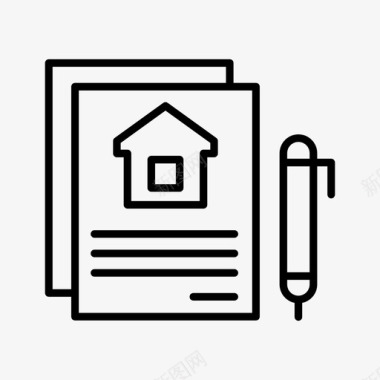 财产协议租赁协议图标图标