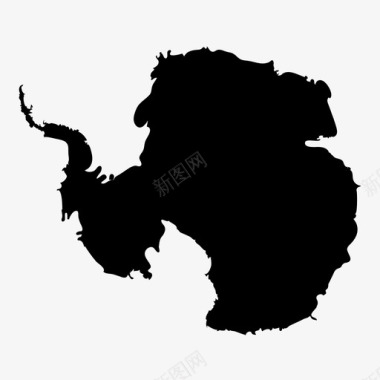 南极洲制图学地理图标图标