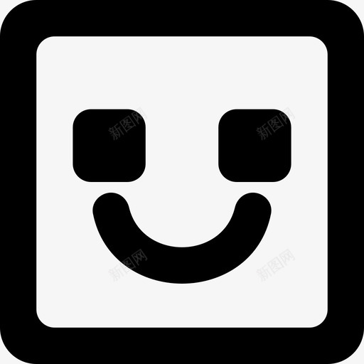 emoji_happy_square_round [#426]svg_新图网 https://ixintu.com emoji_happy_square_round [#426]