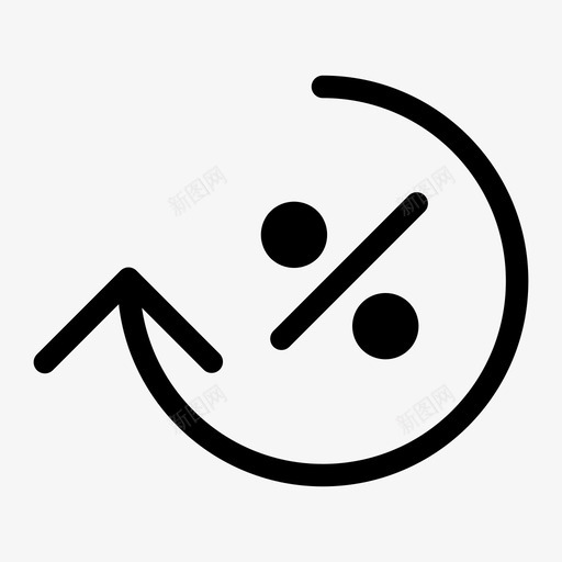 百分比商业数学图标svg_新图网 https://ixintu.com 商业 数学 百分比 销售