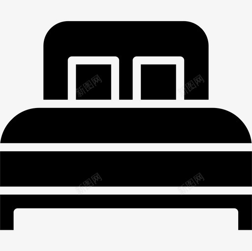 床枕头休息图标svg_新图网 https://ixintu.com 休息 家居装饰雕文 床 房间 枕头 睡眠