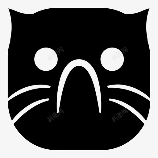 现在猫表情符号图标svg_新图网 https://ixintu.com 不仅仅是猫版 猫 现在 表情符号