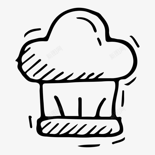 厨师帽烹饪厨房图标svg_新图网 https://ixintu.com 厨师帽 厨房 涂鸦厨房 烹饪 玩具