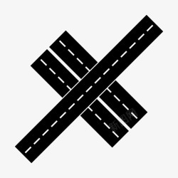高速公路立交桥道路城市行车图标高清图片