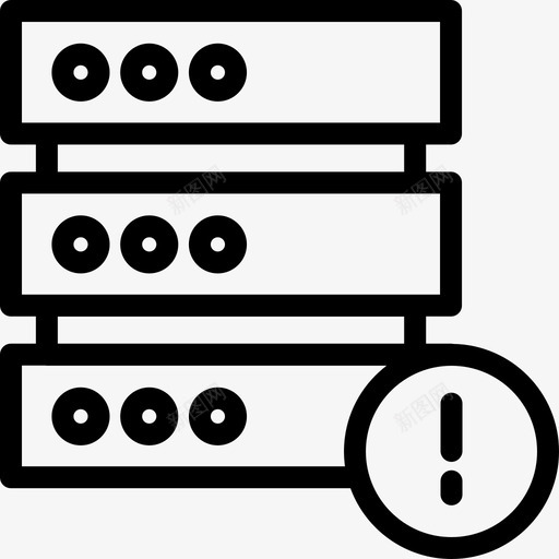 服务器错误数据数据库图标svg_新图网 https://ixintu.com 代理 存储 数据 数据库 服务器卷2行 服务器错误