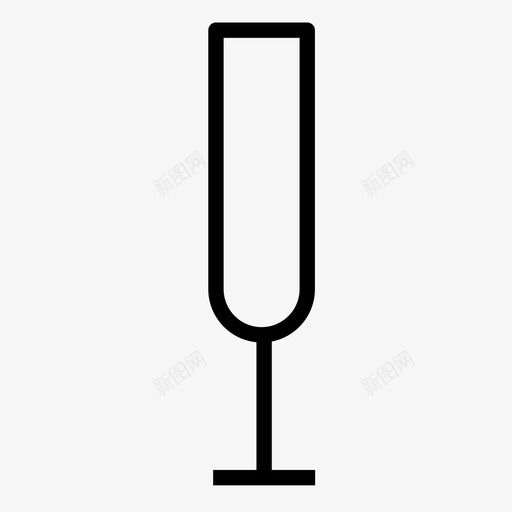 香槟杯酒酒吧图标svg_新图网 https://ixintu.com 葡萄酒 酒 酒吧 饮料 香槟杯