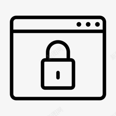 浏览器安全锁定隐私图标图标