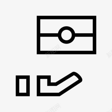 收入现金服务灯图标图标