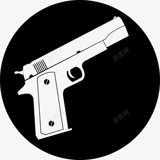 武器枪左轮手枪图标svg_新图网 https://ixintu.com 左轮手枪 战争 枪 武器