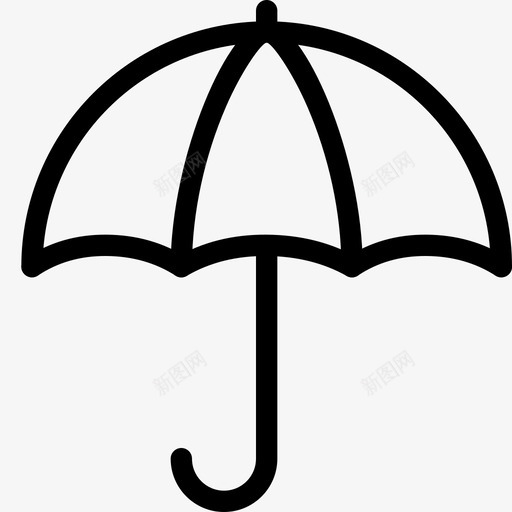 伞行动保护图标svg_新图网 https://ixintu.com 伞 保护 天气 扁平轮廓行动 行动 雨