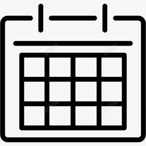日历日期事件图标svg_新图网 https://ixintu.com 事件 历史 学校2 年份 日历 日期