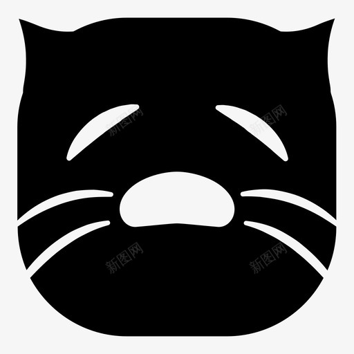 现在猫表情符号图标svg_新图网 https://ixintu.com 不仅仅是猫版 猫 现在 表情符号