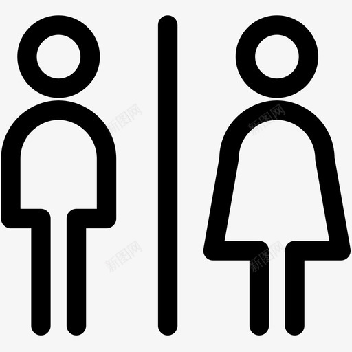 卫生间浴室导航图标svg_新图网 https://ixintu.com 公共厕所 卫生间 导航 标志符号概述 浴室