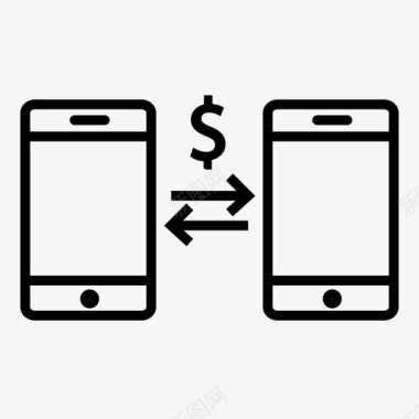 手机银行手机交易转账图标图标