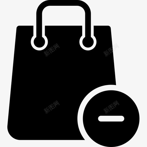 删除购物袋购物袋购买图标svg_新图网 https://ixintu.com 删除购物袋 电子商务 购买 购物袋 购物袋字形