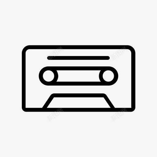 盒式磁带录音磁带混音磁带图标svg_新图网 https://ixintu.com 录音磁带 混音磁带 盒式磁带 音乐