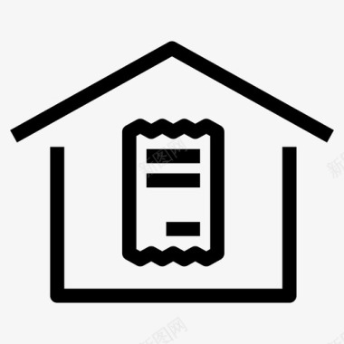房屋账单费用财产图标图标