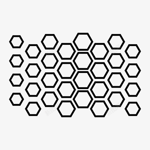 六角形图案渐变色六边形图案和形状图标svg_新图网 https://ixintu.com 六角形图案 六边形图案和形状 渐变色