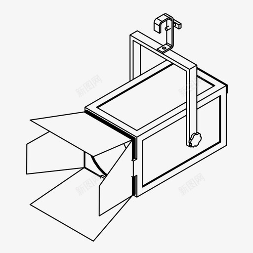 布景灯电影院电影图标svg_新图网 https://ixintu.com 工作室灯 布景灯 电影 电影院 电视