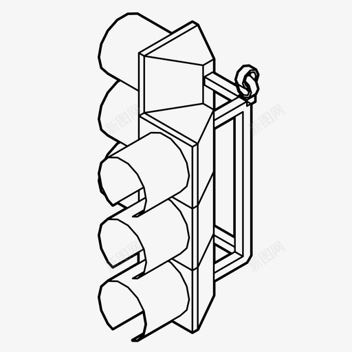 红绿灯方向照明图标svg_新图网 https://ixintu.com 信号 停车 指示 方向 照明 红绿灯