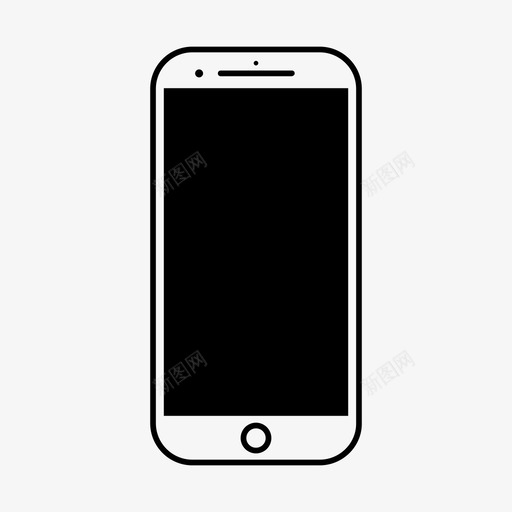 iphone8苹果手机图标svg_新图网 https://ixintu.com iphone8 手机 智能手机 苹果