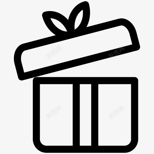 礼品礼盒开封礼物图标svg_新图网 https://ixintu.com 开封礼物 派对提纲 礼品 礼物 礼盒