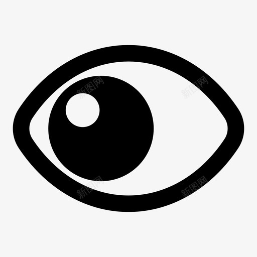 向左看眼睛视力图标svg_新图网 https://ixintu.com 向左看 手表 眼睛 视力
