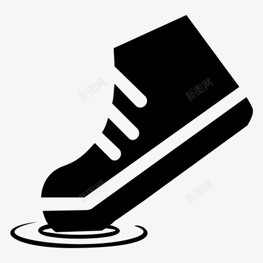 鞋子水坑运动鞋图标svg_新图网 https://ixintu.com 水坑 运动鞋 鞋子