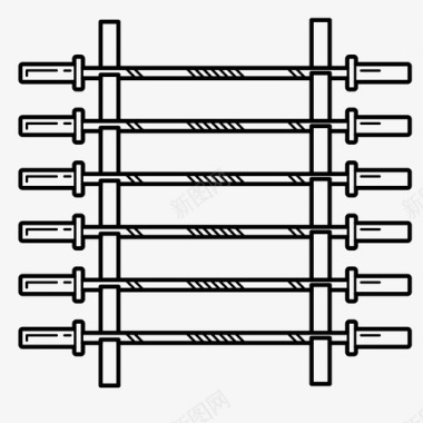 杠铃架健身图标图标