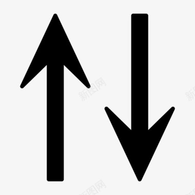 上下箭头双箭头图标图标