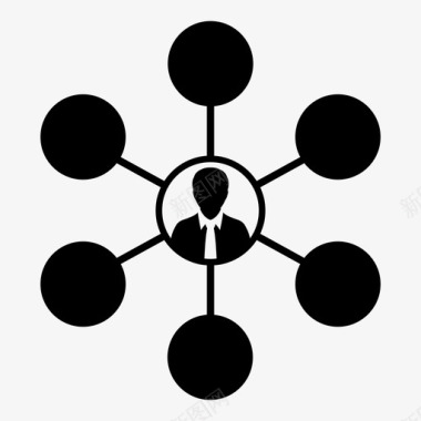 网络连接群组图标图标