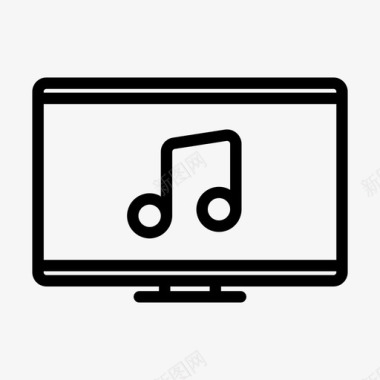 音乐电脑音响电视图标图标