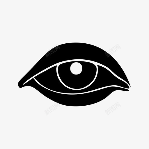 眼睛眼神视觉图标svg_新图网 https://ixintu.com 眼睛 眼神 视觉