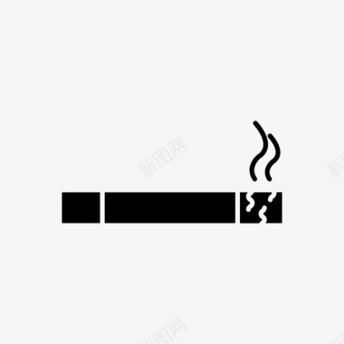 吸烟成瘾危险图标图标