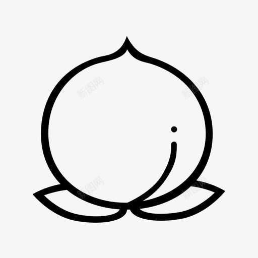 32px_桃子_iconsvg_新图网 https://ixintu.com 32px_桃子_icon