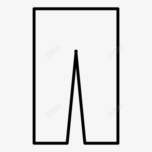 布料时装牛仔裤图标svg_新图网 https://ixintu.com 布料 时装 牛仔裤 男士 美容和水疗细线 裤子