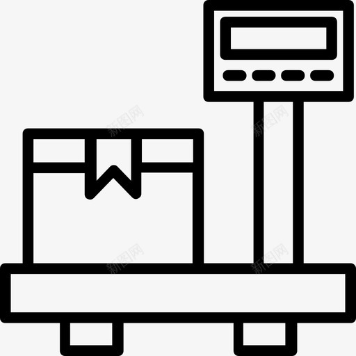 称重数字秤机械秤图标svg_新图网 https://ixintu.com 仓储秤 数字秤 机械秤 物流配送线图标 称重 称重秤