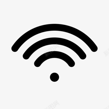 wifi信号动作载波图标图标