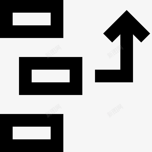 重新排列积压工作项目图标svg_新图网 https://ixintu.com 向上 方形 积压工作 订单 选择 重新排列 项目