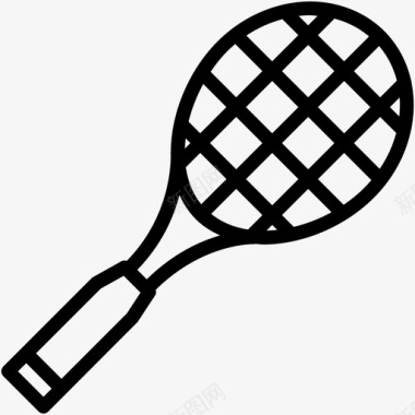 网球拍球运动图标图标