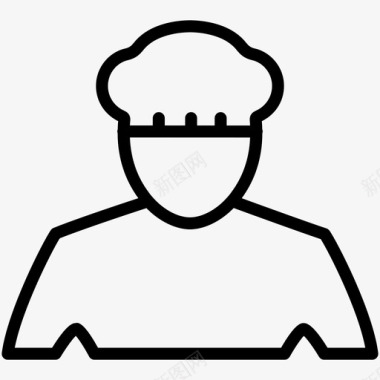 厨师厨房职业图标图标