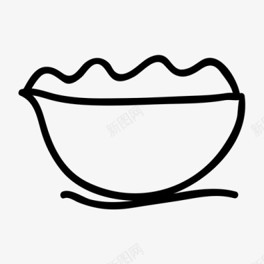 碗汤食物和饮料图标图标