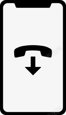 iphonex结束呼叫应用程序智能手机图标图标