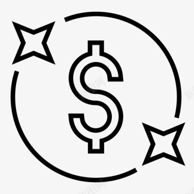 美元价值硬币美元汇率图标图标