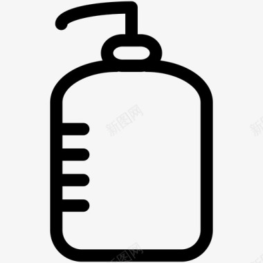 蒸馏水瓶子实验室设备概述图标图标