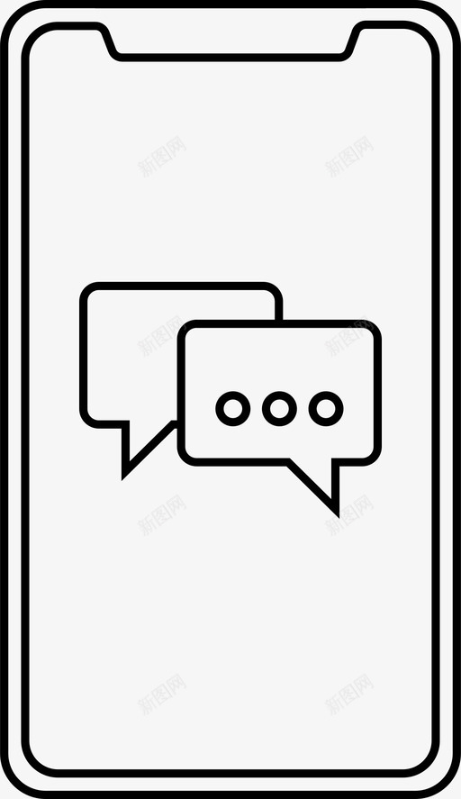 iphonexmessenger聊天应用程序消息图标svg_新图网 https://ixintu.com iphone iphonexmessenger聊天 应用程序 智能手机 消息
