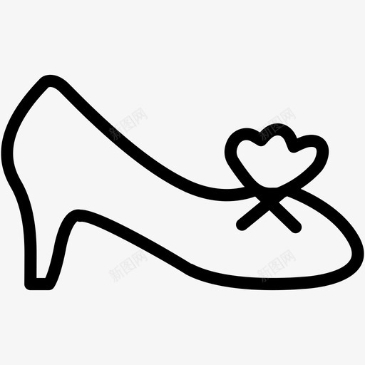 高跟鞋时尚女式图标svg_新图网 https://ixintu.com 女式 时尚 杂项6 高跟鞋